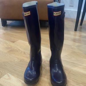 Hunter Purple Tall Rain Boots